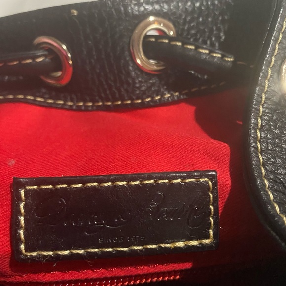 Gorgeous Dooney & Bourke Black Pebbled Leather Backpack - Picture 9 of 14